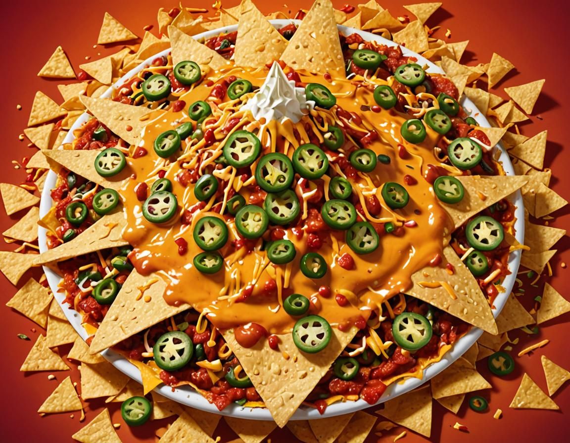 Nacho Sombrero in Vibrant Pop Art Style