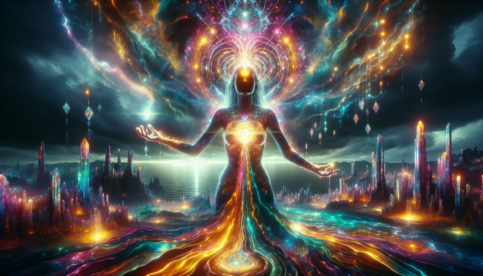 Divine Being in Chiaroscuro Splendor