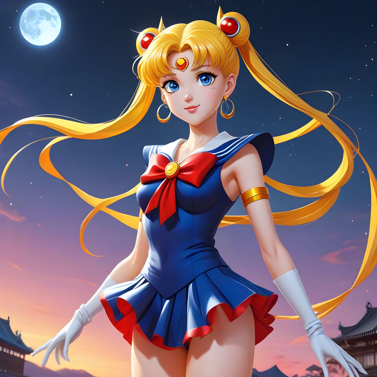 Sailor Moon in Beautiful Anime Art Style