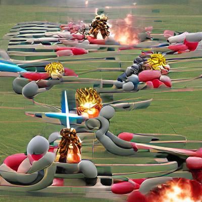 Infinite Battles Generated by AI