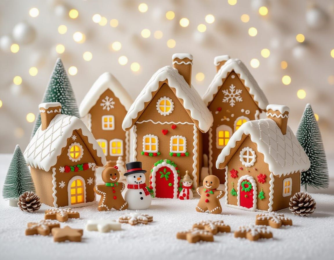 Festive Candy Village at Christmas