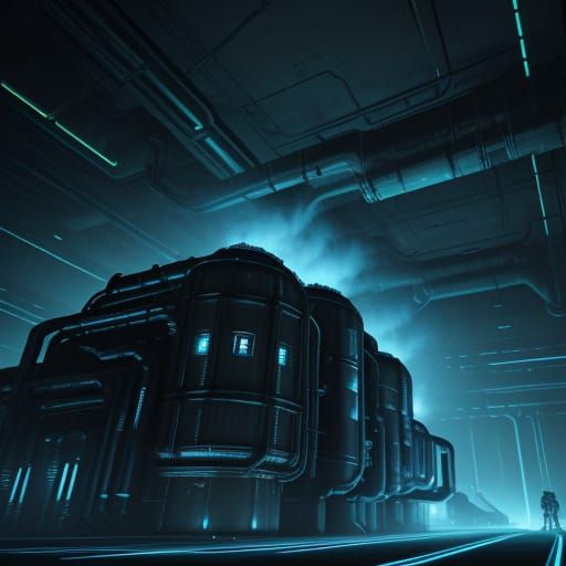 Sci-Fi Reactor Shaft in Industrial Style