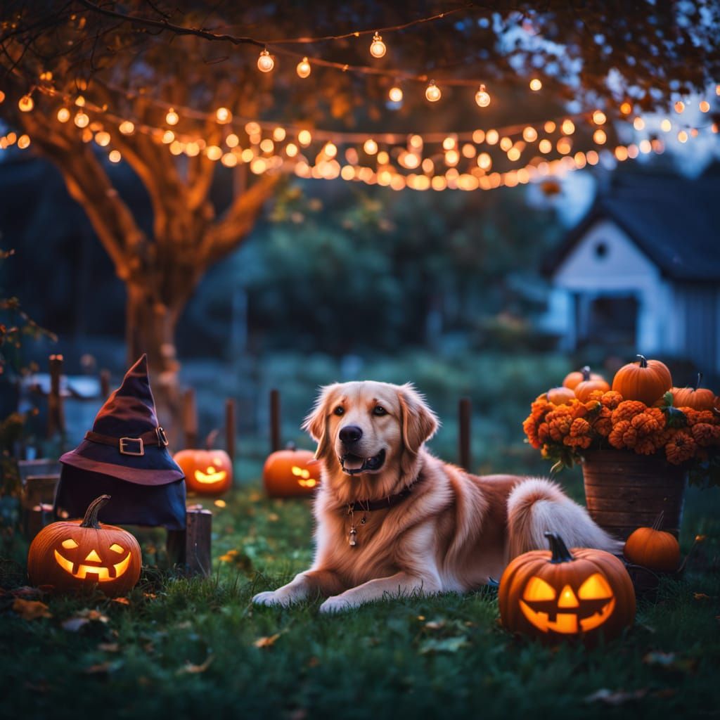 Animals Enjoy a Magical Moonlit Carnival in Suburbia