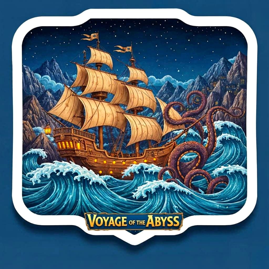 Nautical 3D Pop-Up Illustration: Voyage of the Abyss