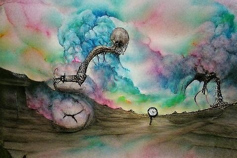 Abstract Visualization of The End of Time