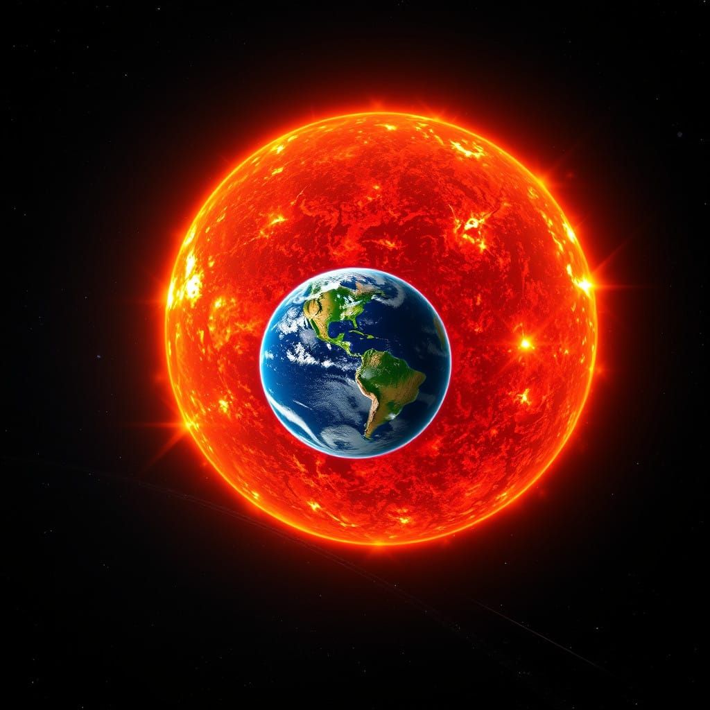 Cosmic Giant VY Canis Majoris Towers Over a Tiny, Vibrant Ea...