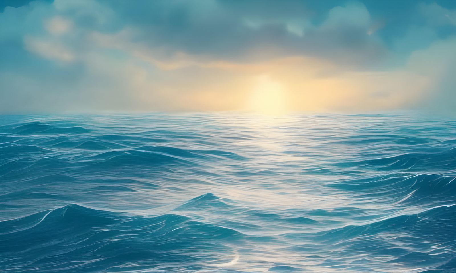 Tranquil Summer Waves: Nautical Fantasy Art
