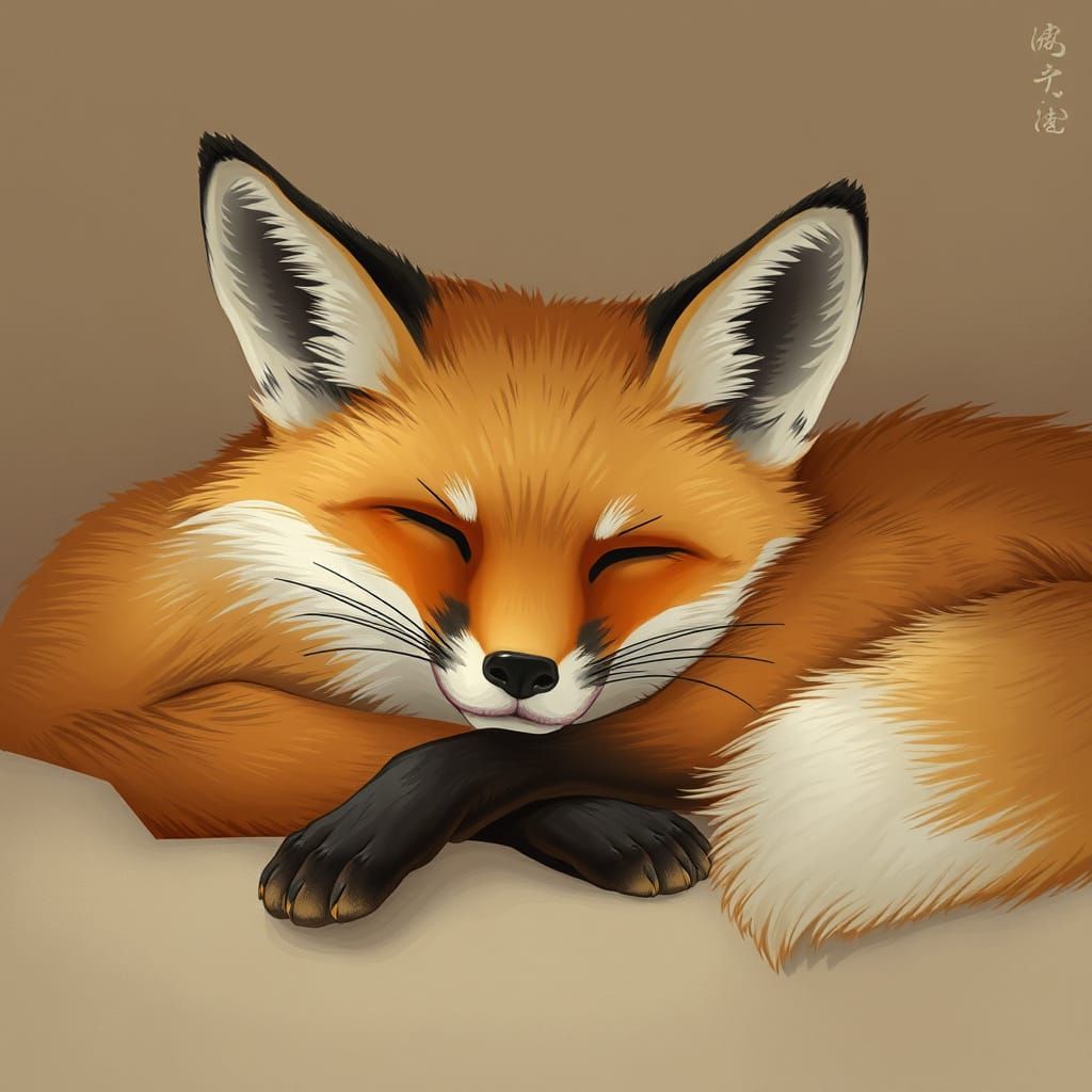 Serene Fox in Tranquil Scene