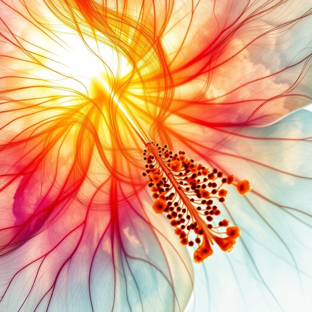 Exquisite Hibiscus in Golden Light