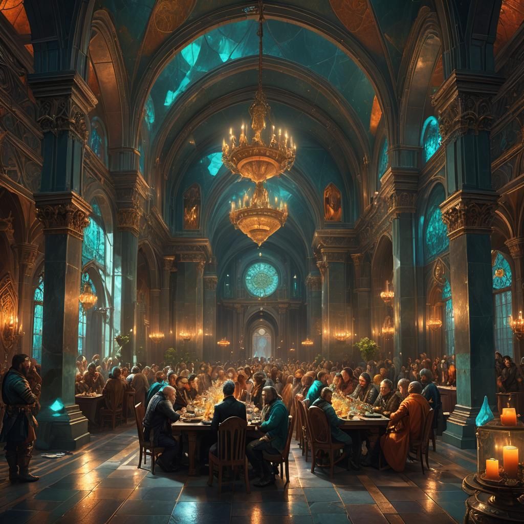 Magic Dinner Party in Dark Stone Hall