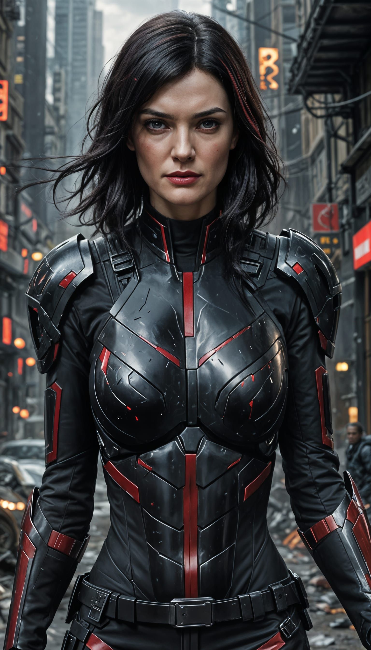 Victoria Hand in Tactical Suit: Matte Painting