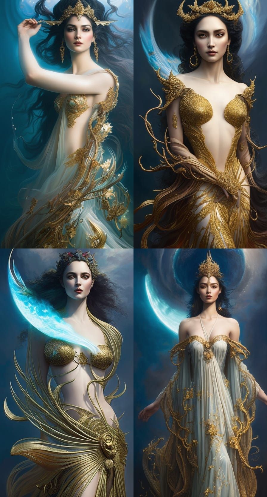 Elemental Maiden in Ethereal Fantasy Style