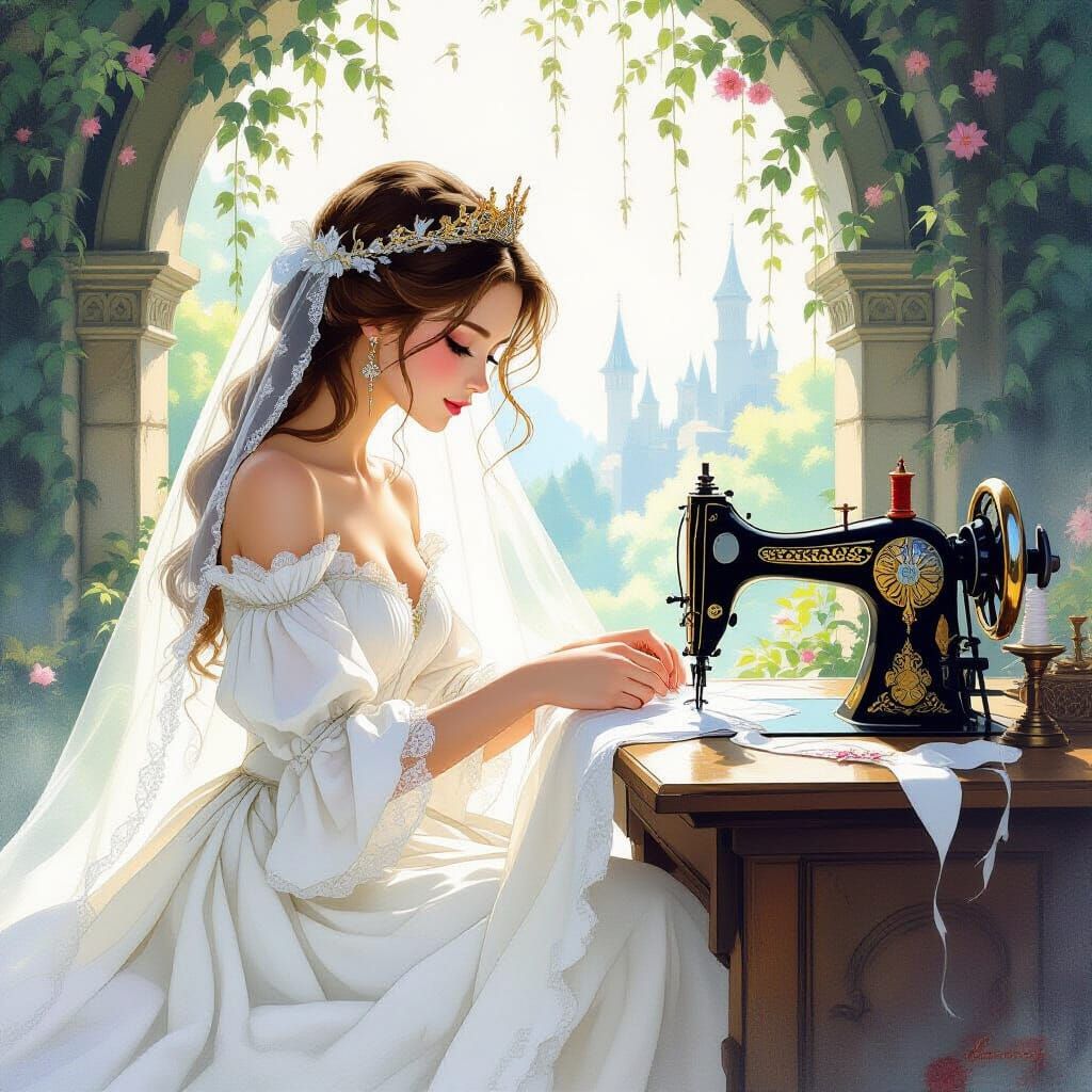 Magical Veil Binds Seamstress to Crown Prince