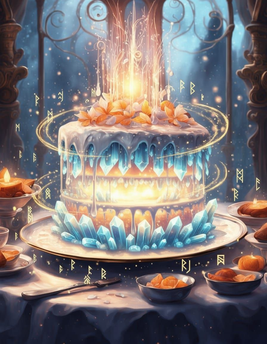 Magical Levitating Cake with Enchanted Frosting