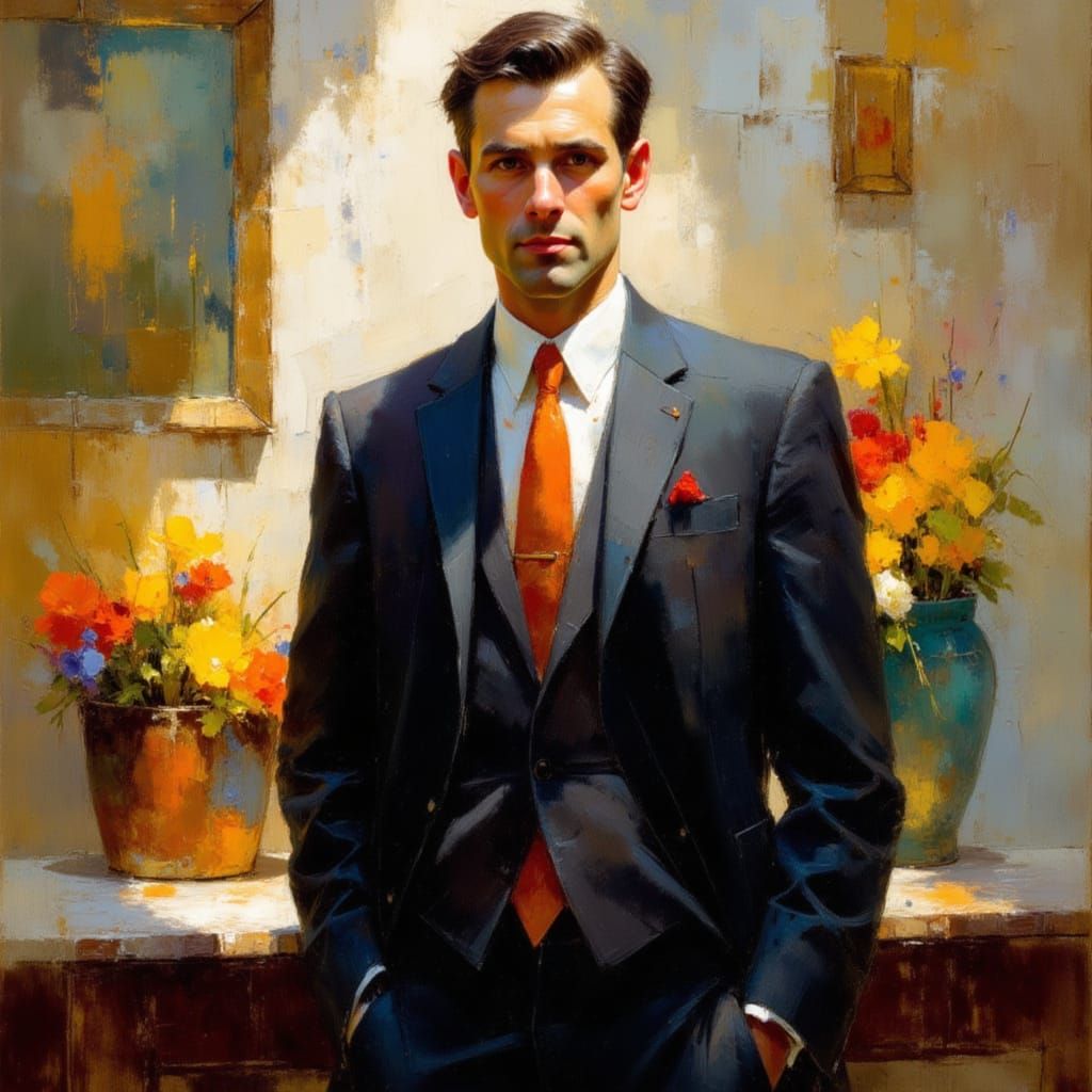 Professional Portrait in Realistic Photography Style