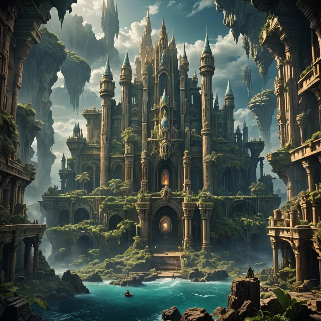 Atlantis: The Lost Kingdom Digital Matte Painting