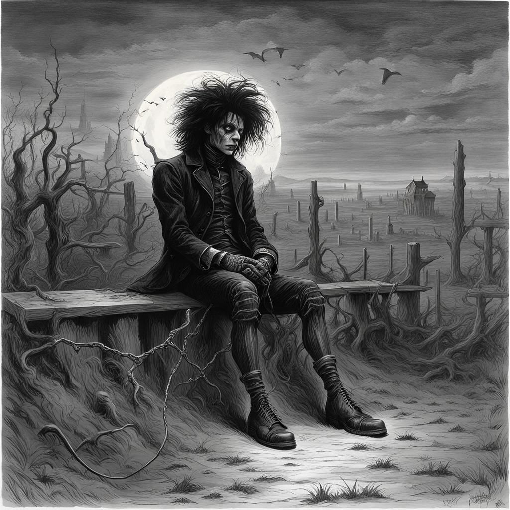Edward Scissorhands' Lonely Demise: A Gothic Horror