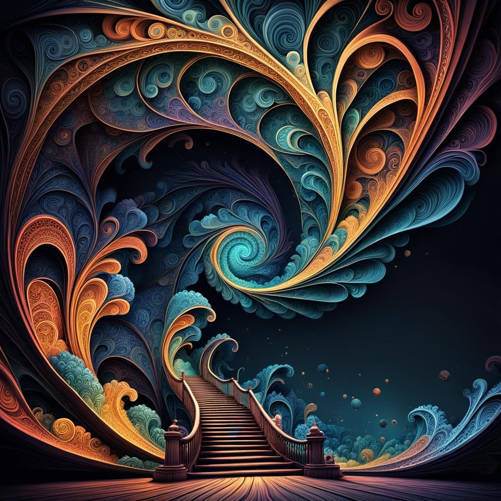 Abstract Fractal Art: Gateways to Fantasy Realms