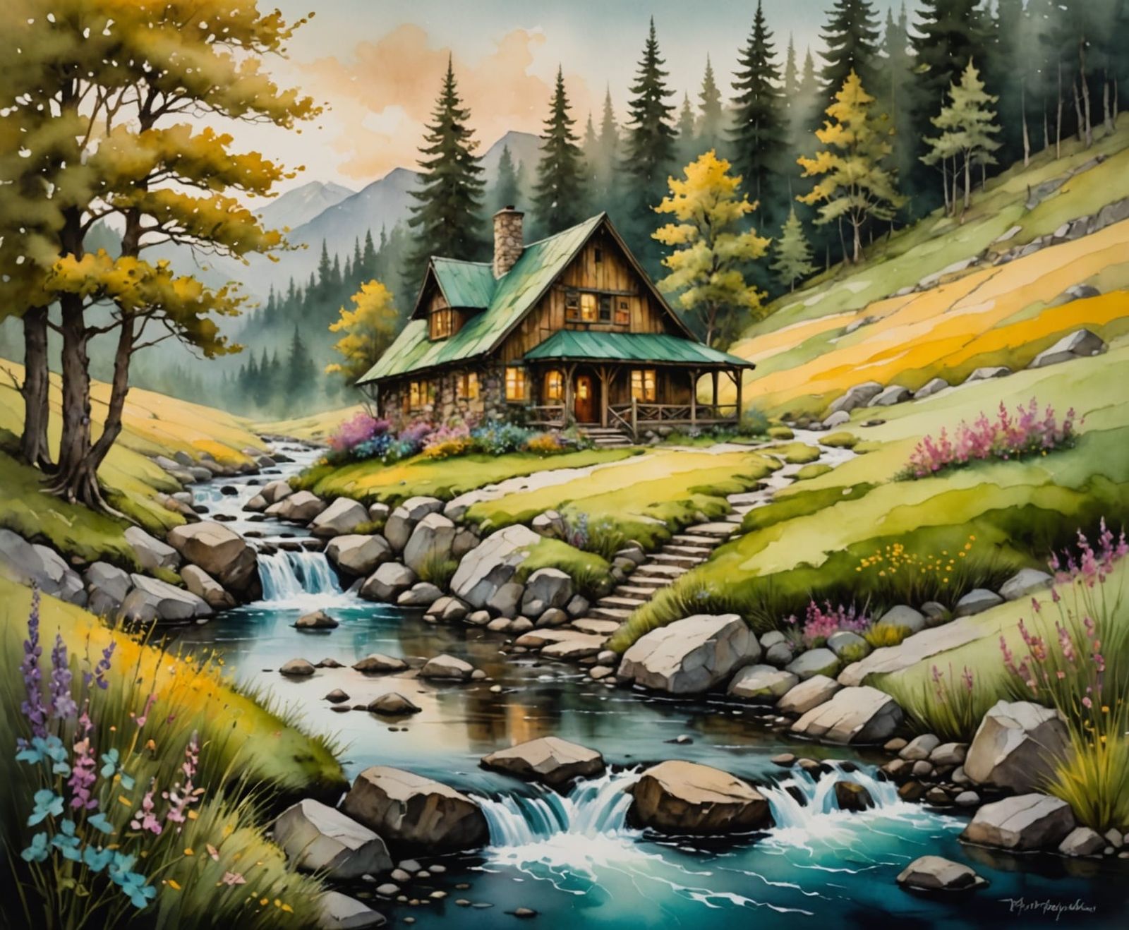 Whimsical Cottage in a Hidden Valley