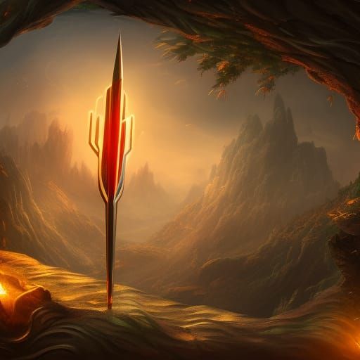 Arrow of Love: Detailed Fantasy Concept Art