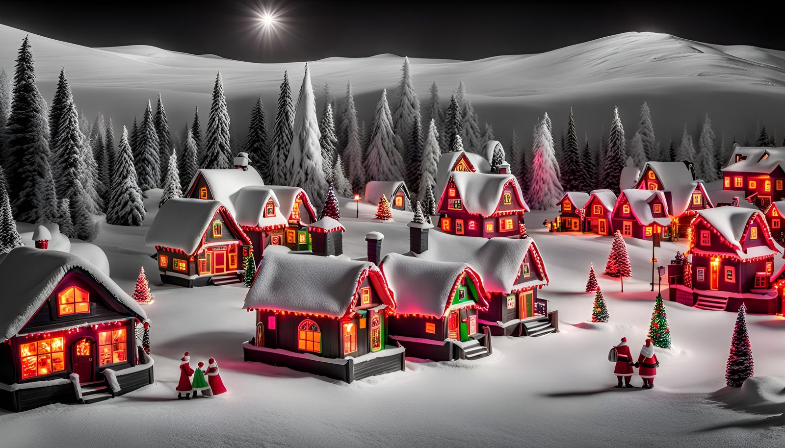 Thermal Image of Santa's Christmas Village
