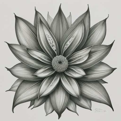 Detailed Botanical Ink Drawings of Plant Life