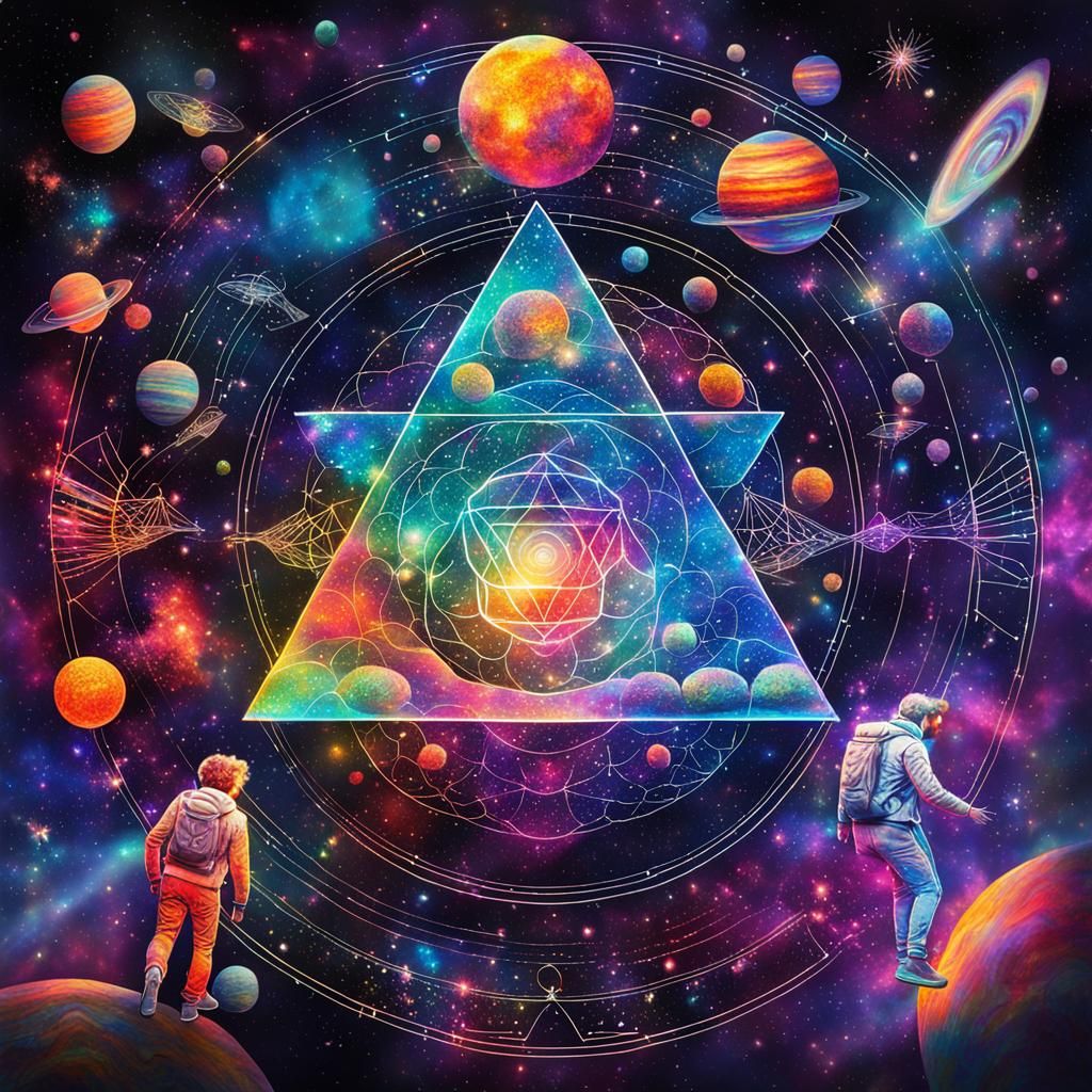 Coldplay: Holographic Astral Cosmic Illustration