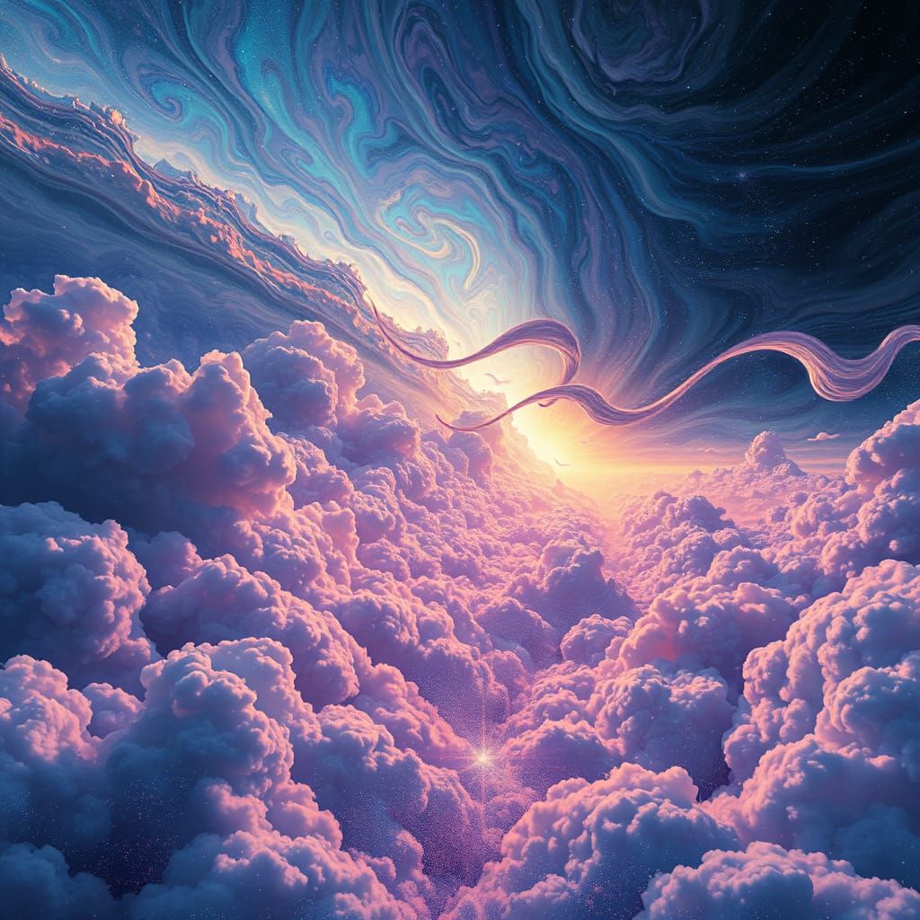 Dreamlike Infinity in Vibrant, Ethereal Colors