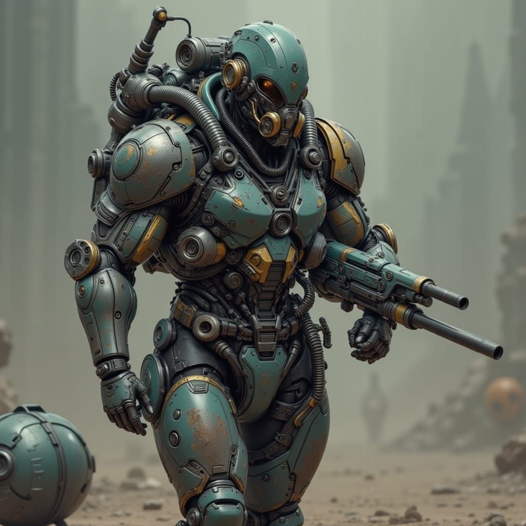 Post-Apocalyptic Warrior in Gritty Realism