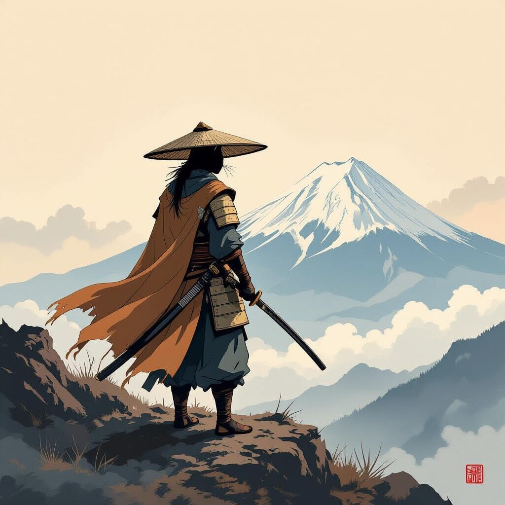 Black Cat Ronin on Windswept Peak