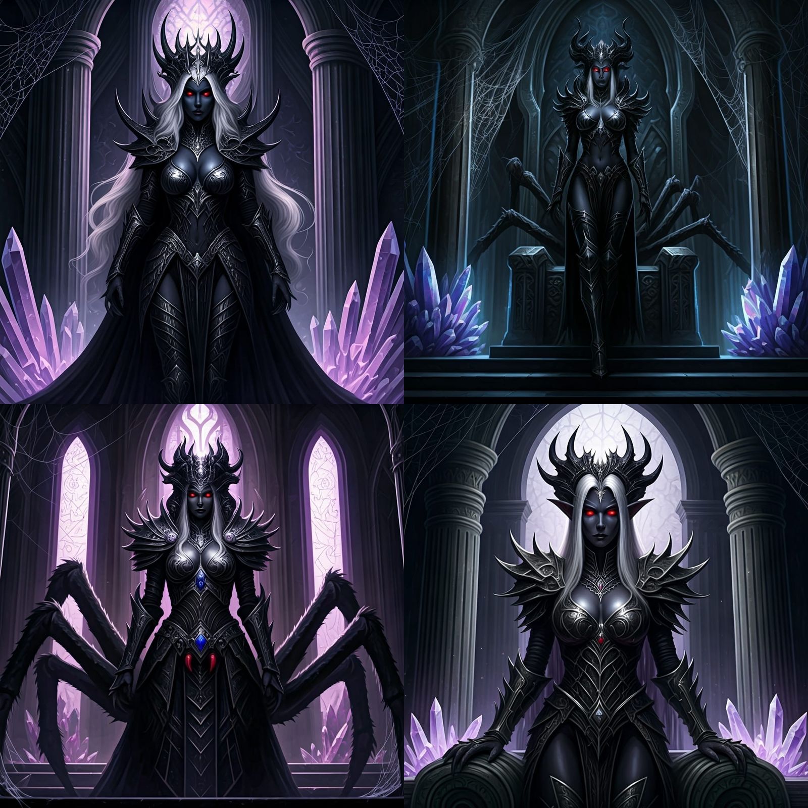 Lolth, the Spider Queen on Onyx Throne