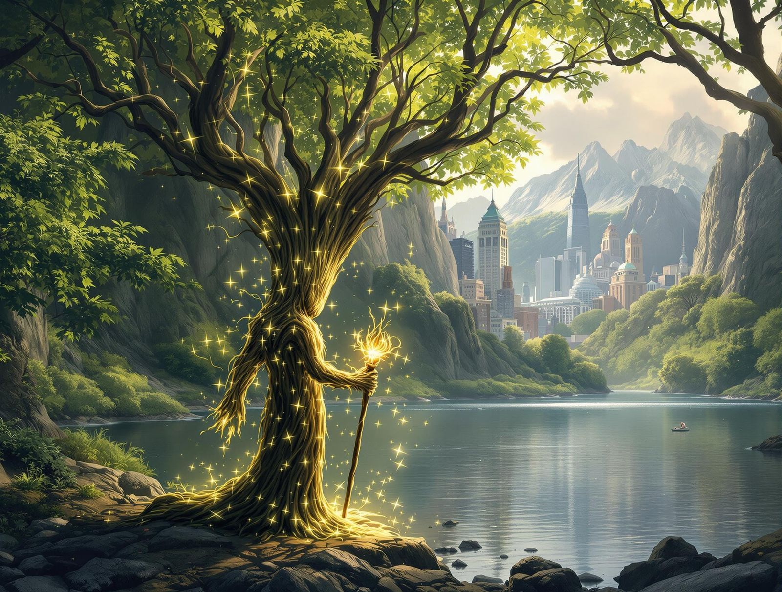 Ancient Groot Stands at the Threshold of Nature's Rebirth