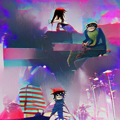 Abstract Gorilla Portrait in Bold Colors