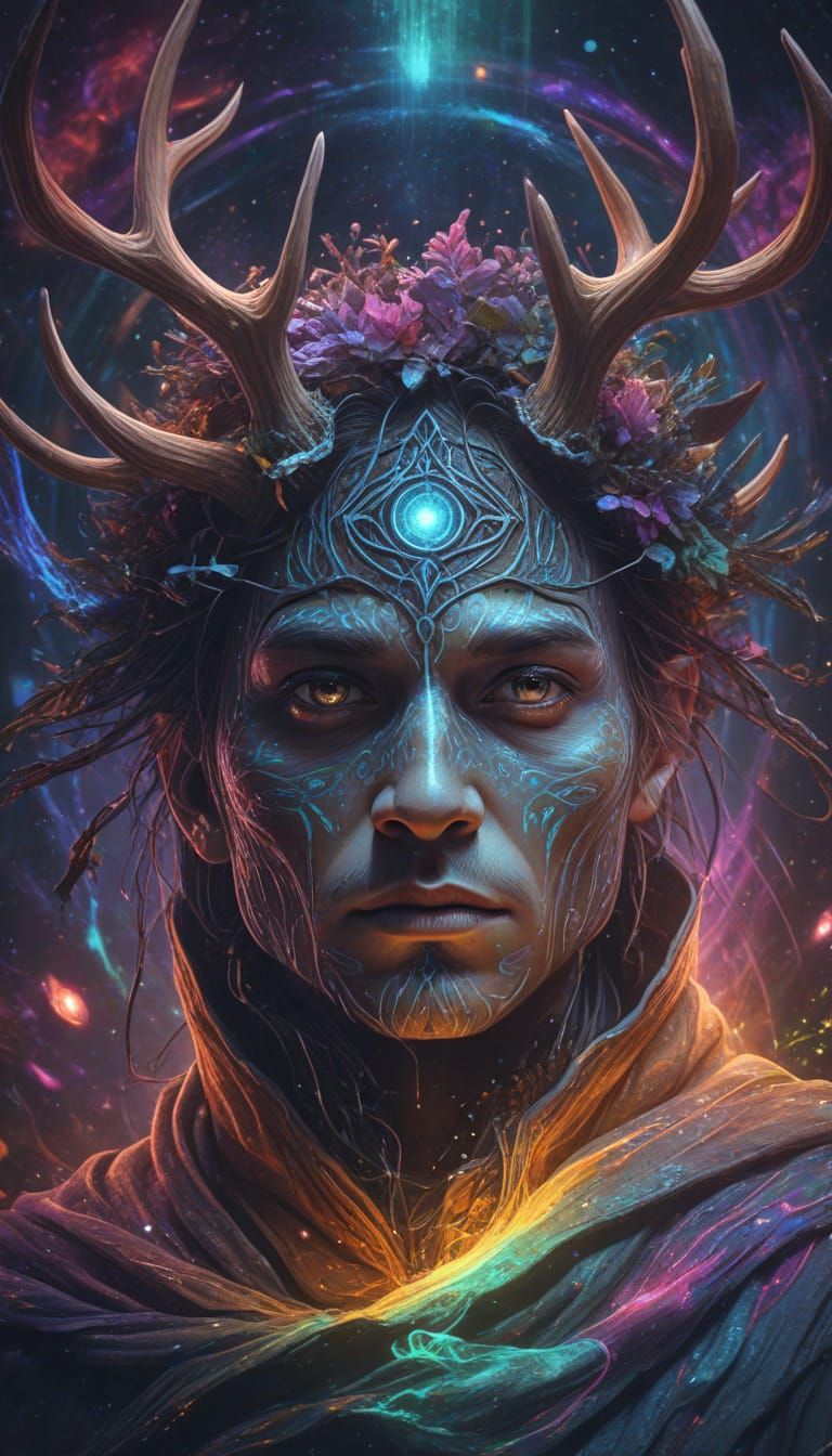 Antlered Shaman in Wormhole with Astral Aurora