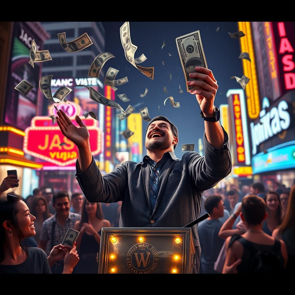 Las Vegas Jackpot Winner Sharing Wealth