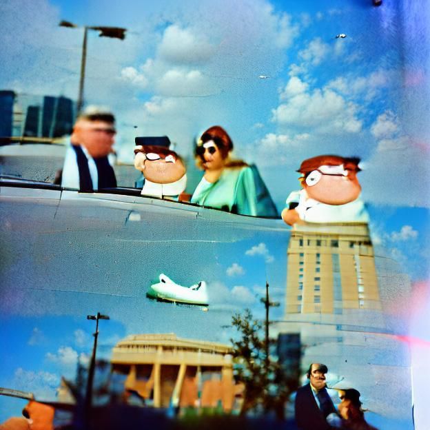 Peter Griffin at JFK Assassination: A Humorous Kodak Moment