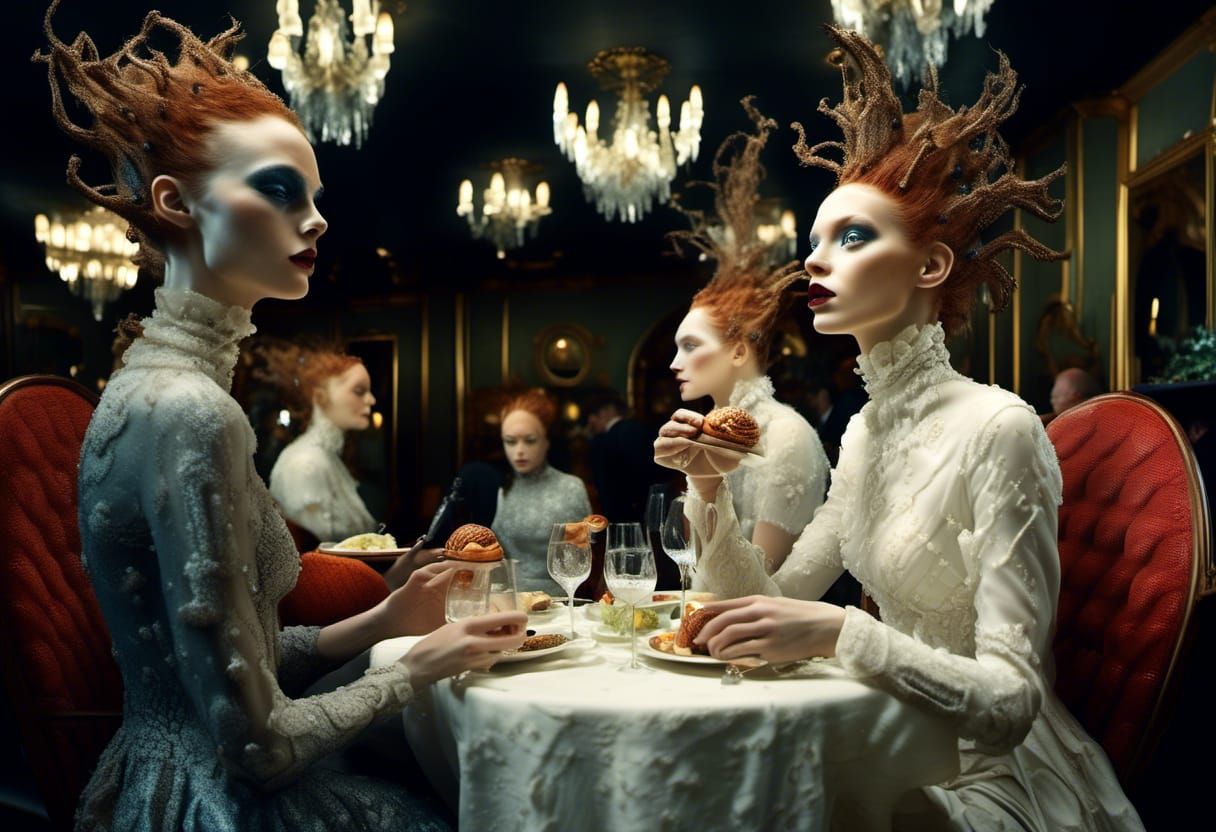 Bizarre Alien Feast in Dreamlike Restaurant