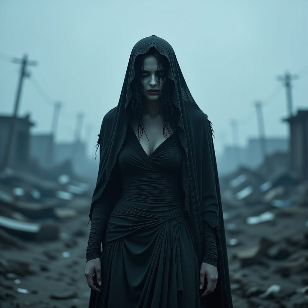 Distressed Figure in Catastrophic Landscape: Dystopian Cinem...