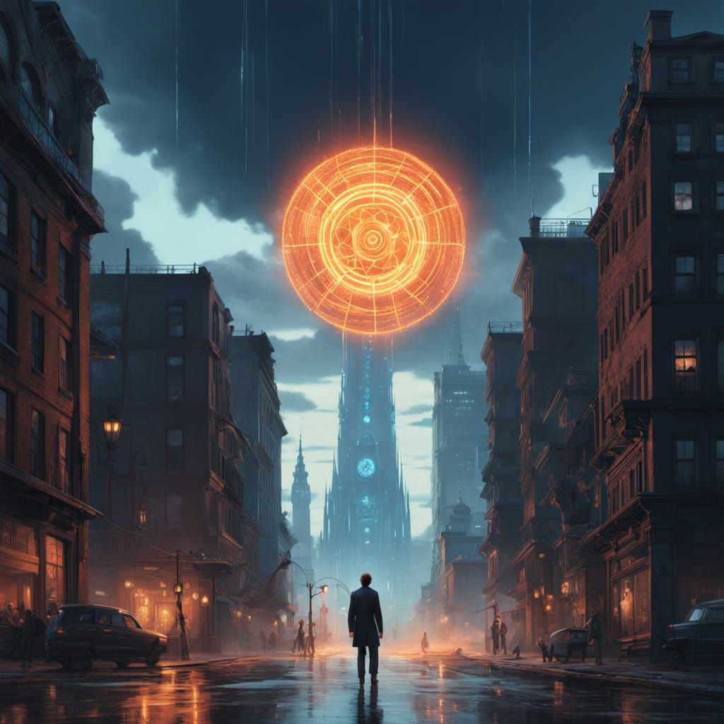 Confident Young Mage in Navy Suit, Exuding Charm and Power