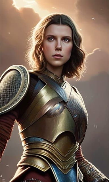 Millie Bobby Brown as Warrior girl 10