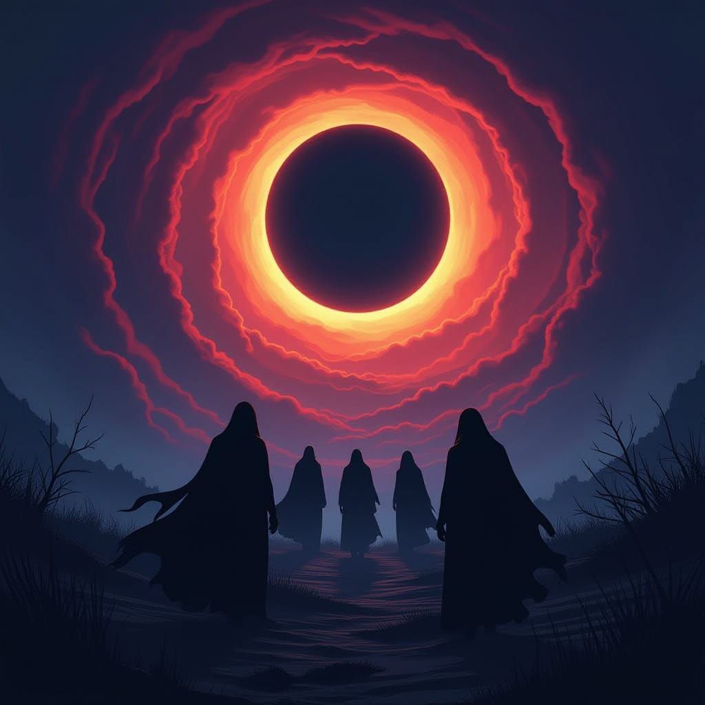 As if the falling sky is nothing but an ancient dream