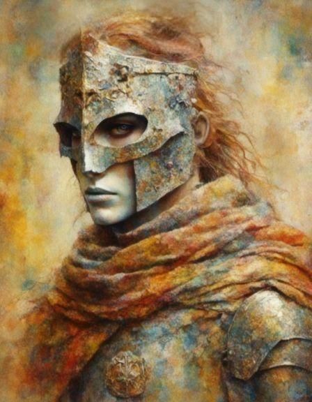 Abstract Blend of Colors and Forms