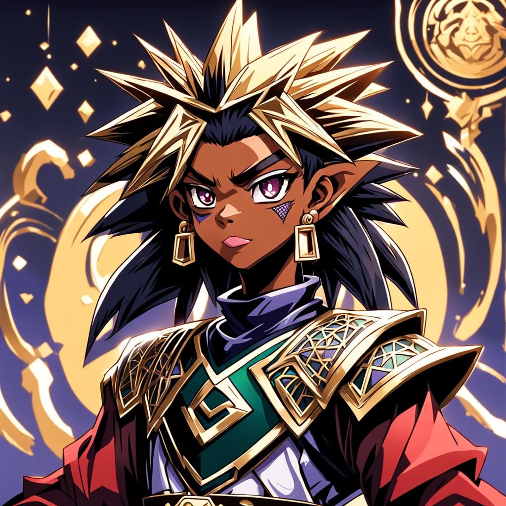 Gothic Yugioh Inspired African American Character