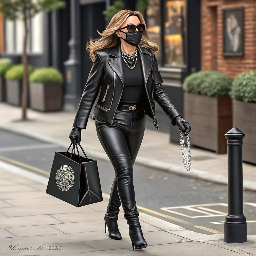 Sultry Cyberpunk Action Heroine Cracks Safe, Adorns in Diamo...