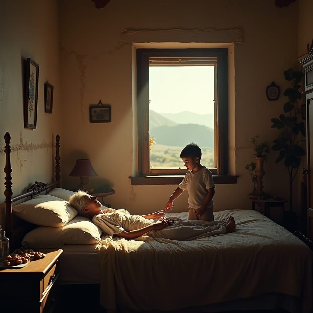 Andalusian Townscape with Traditional House