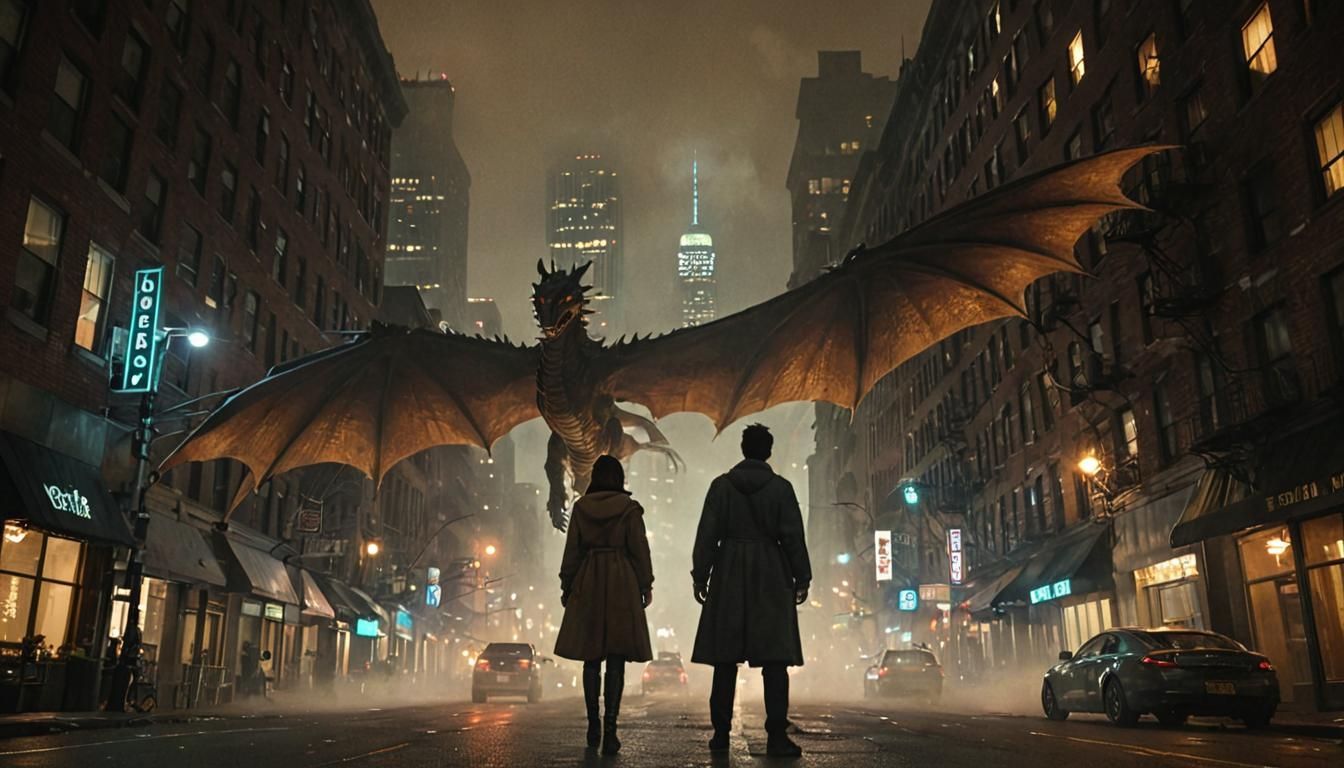 Dragon Soars Over Brooklyn: Cinematic Film Still