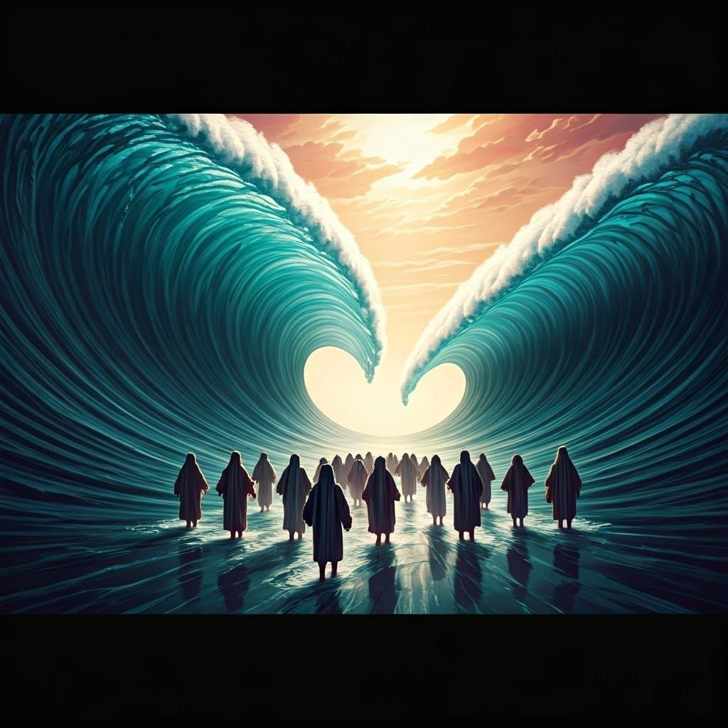 Red Sea Parting: An Epic Cinematic Scene