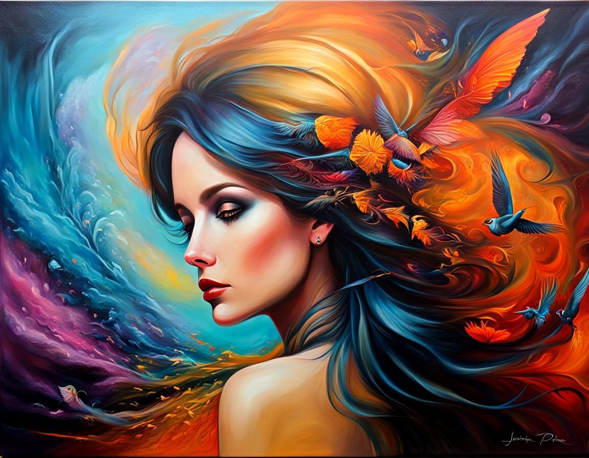 Surreal Oil Painting in Style of Jon Pitre