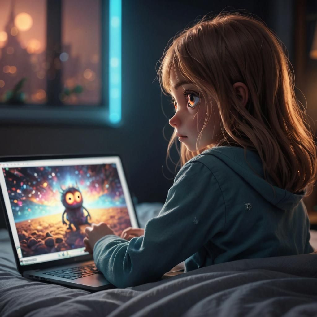 Monster Enraptured by AI Image Loop