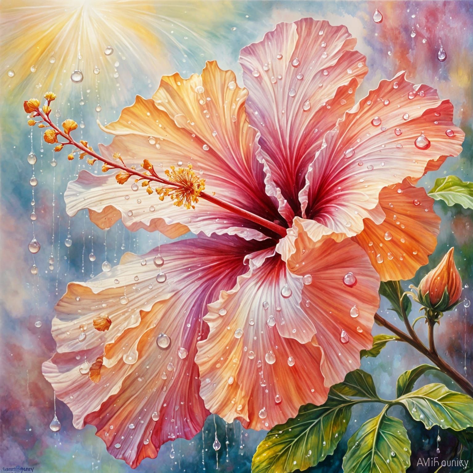 A beautiful hibiscus flower